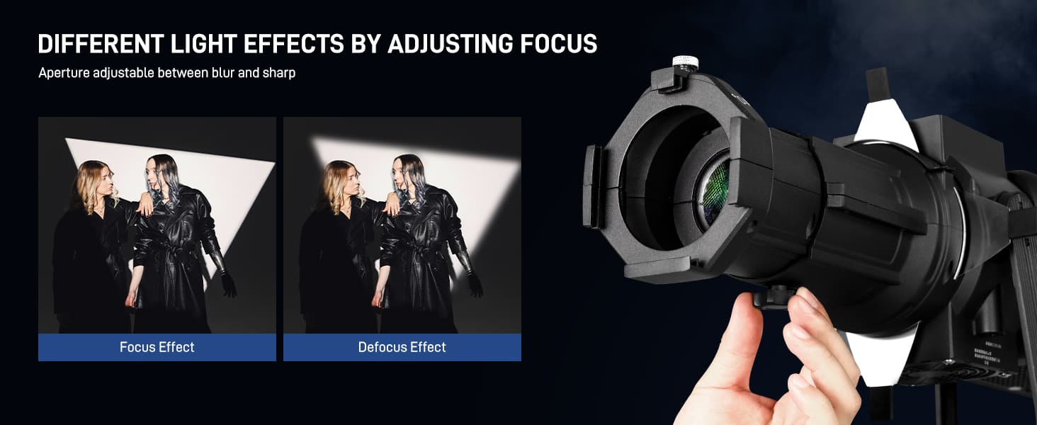 Focus Studio Optical Conical Spot + Gobos & Gels (Unit 1)