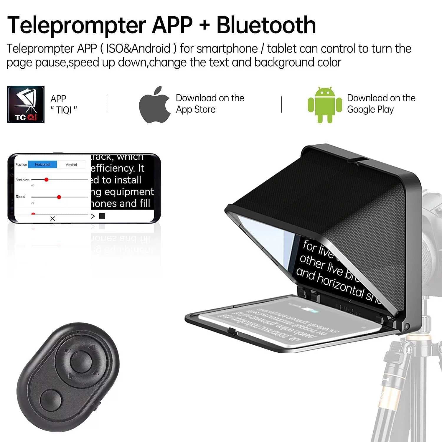 LENSGO TC7 Teleprompter (Camera & Smartphone)