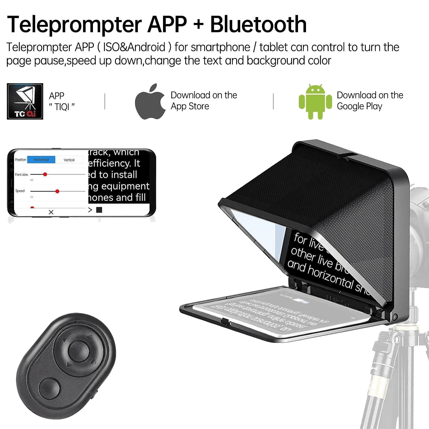 LENSGO TC7 Teleprompter (Camera & Smartphone)