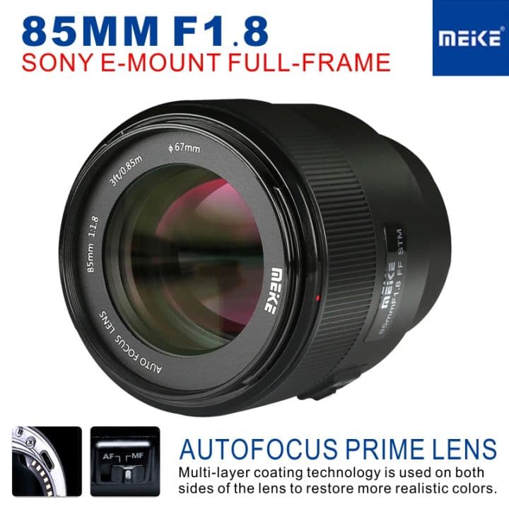 Meike 85mm f/1.8 Lens (Sony E-mount)