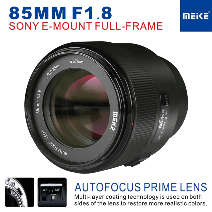 Meike 85mm f/1.8 Lens (Sony E-mount)
